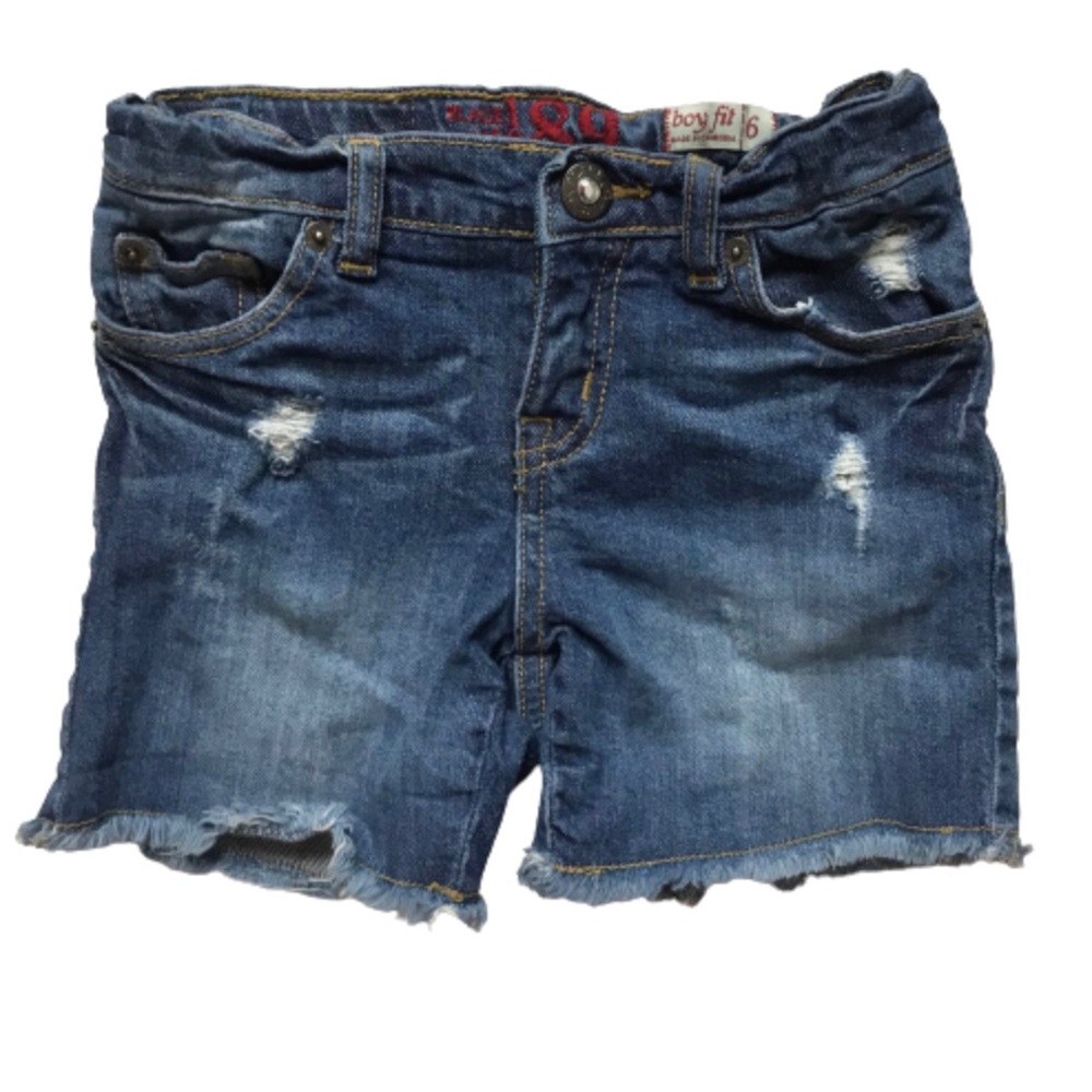 Children’s Place Boy Fit Distressed Jean Shorts 6